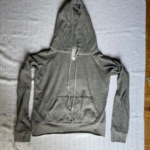 Grey Nili Lotan Rayne Hoodie Sweatshirt Small